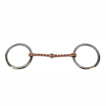 Metalab Copper Twisted Wire Loose Ring Snaffle